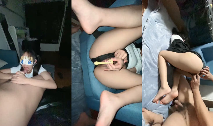 Bịt mắt doggy em ghệ tóc 2 bím P1 Bịt mắt doggy em ghệ tóc 2 bím P1